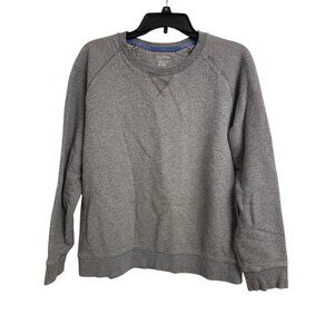 L.L. Bean Slightly Fitted Cotton Pullover Sweatshirt Size M Reg